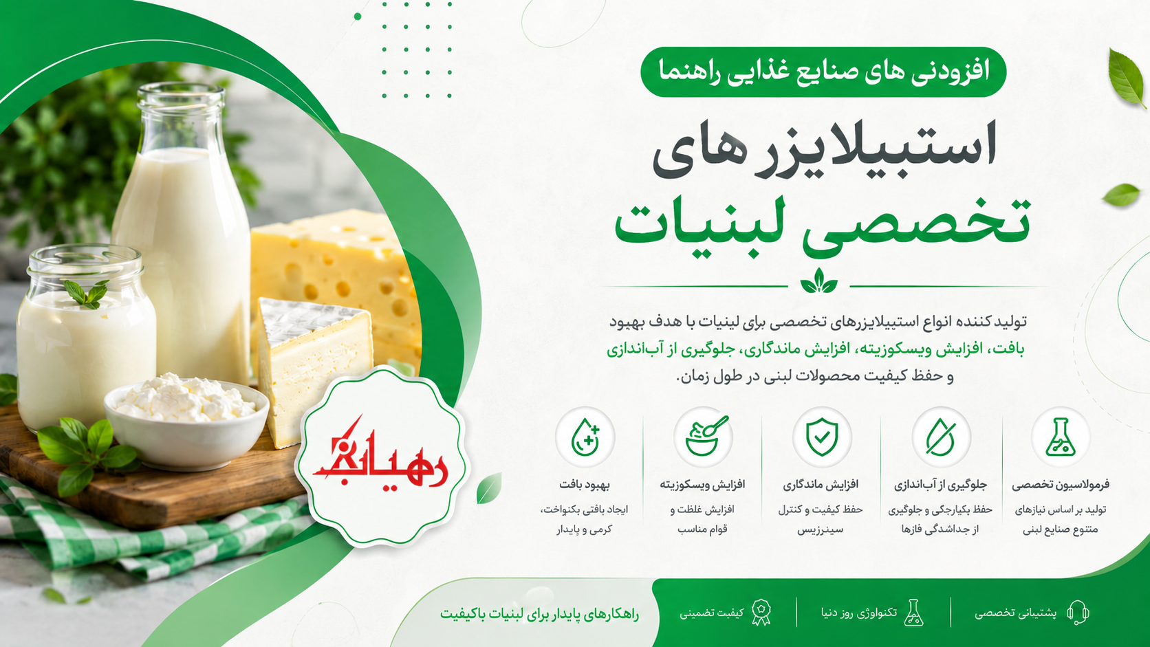 افزودنی های لبنیات